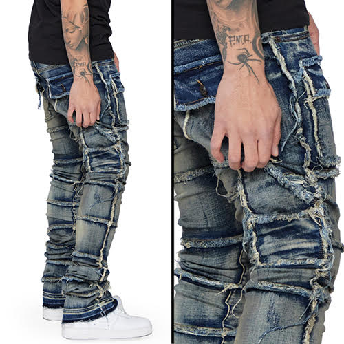 VALABASAS JEANS STACKED PHOENIX 2.0 DARK VINTAGE WASH