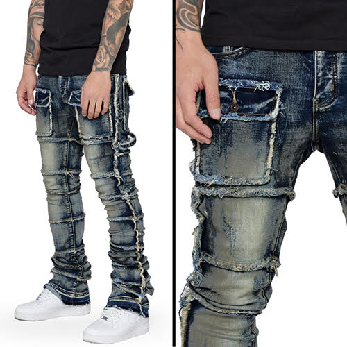 VALABASAS JEANS STACKED PHOENIX 2.0 DARK VINTAGE WASH
