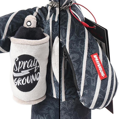 SPRAYGROUND WHITE GOLD BEAR 16 INCH