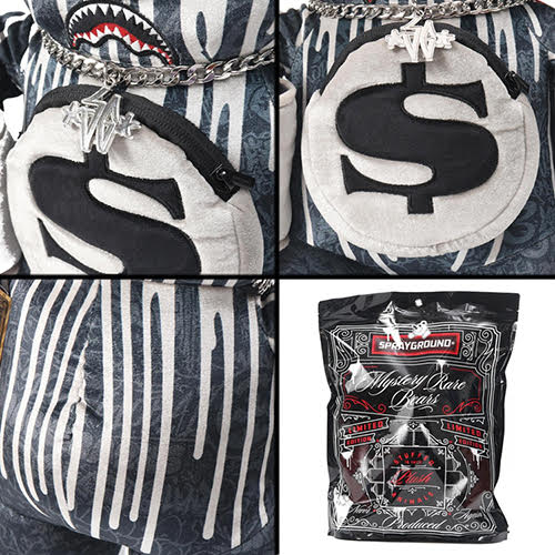 SPRAYGROUND WHITE GOLD BEAR 16 INCH