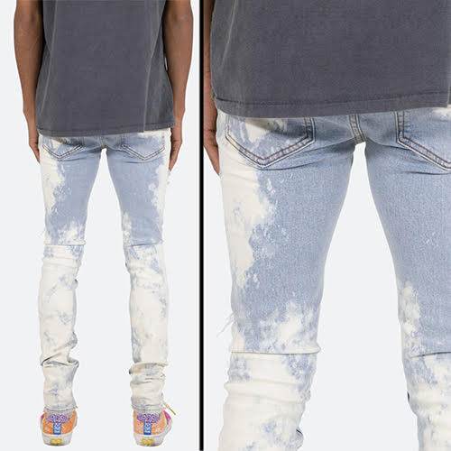 mnml X409 RHINESTONE SKINNY DENIM - BLUE