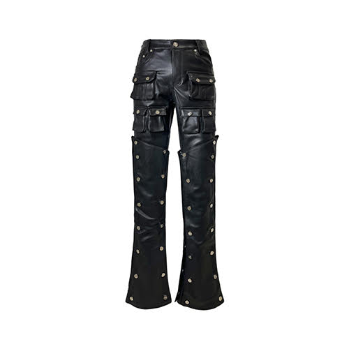 GUAPI OBSIDIAN BLACK PREMIUM LEATHER PANTS