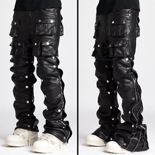 GUAPI OBSIDIAN BLACK PREMIUM LEATHER PANTS