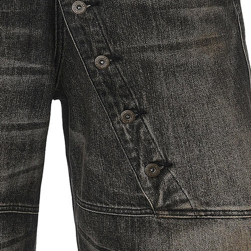 DND4DES LONG BREASTED WASHED DENIM BLACK