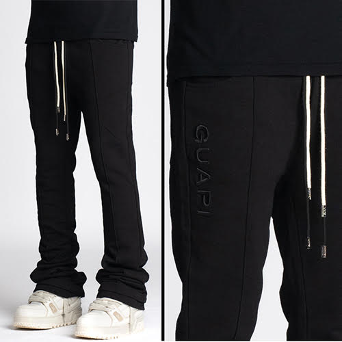 GUAPI OBSIDIAN BLACK SWEAT PANTS