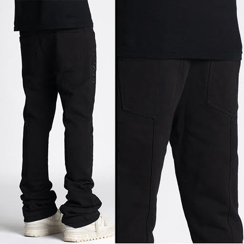 GUAPI OBSIDIAN BLACK SWEAT PANTS