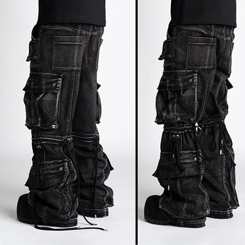 GUAPI IRON GREY CARGO DENIM