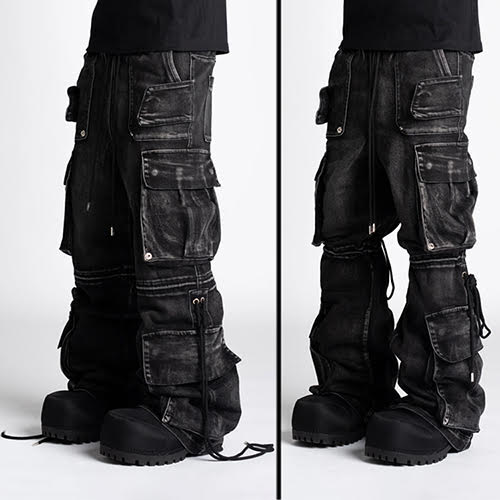 GUAPI IRON GREY CARGO DENIM