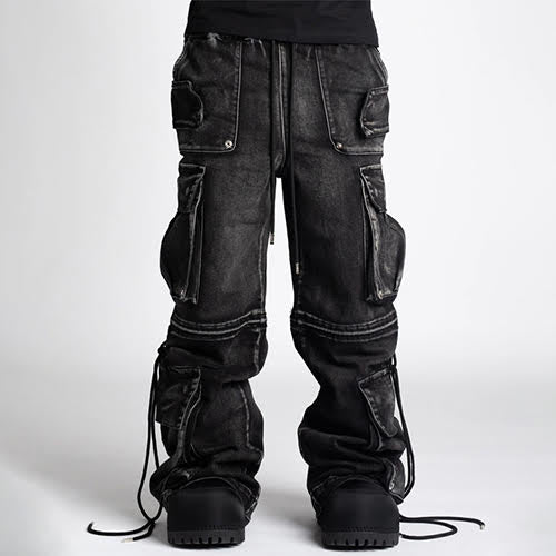 GUAPI IRON GREY CARGO DENIM