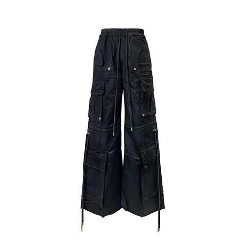 GUAPI OBSIDIAN BLACK EXTRA BAGGY CARGOS V2