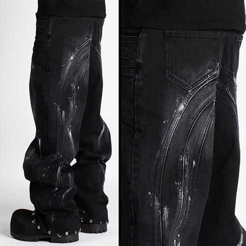 GUAPI IRON GREY PIERCING DENIM