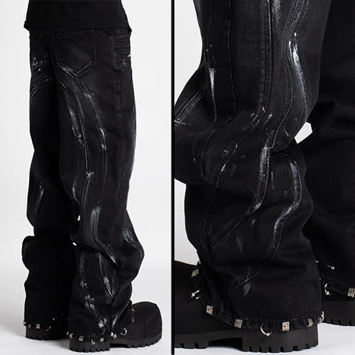 GUAPI IRON GREY PIERCING DENIM