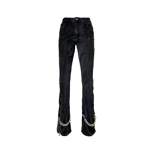 GUAPI IRON GREY CHAIN DENIM