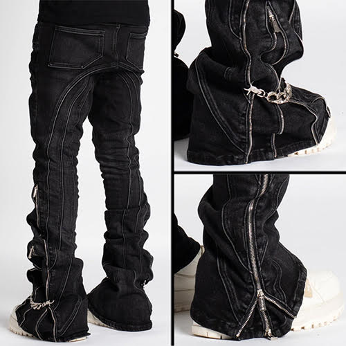 GUAPI IRON GREY CHAIN DENIM