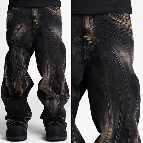 GUAPI IRON GREY DIRTY DENIM