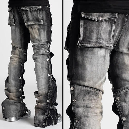 GUAPI SHADOW GREY STACKED PREMIUM DENIM
