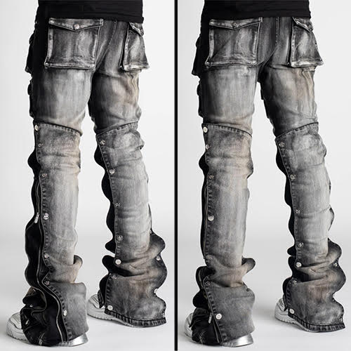 GUAPI SHADOW GREY STACKED PREMIUM DENIM