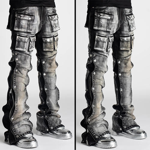 GUAPI SHADOW GREY STACKED PREMIUM DENIM