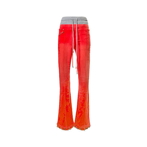 GUAPI CRIMSON RED PIERCING SWEAT PANTS