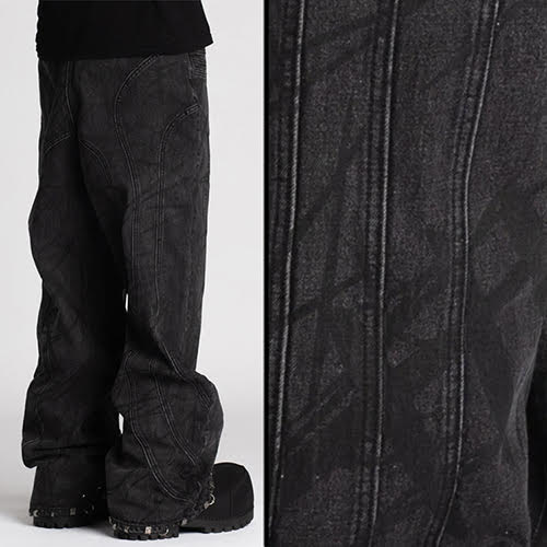 GUAPI VINTAGE GREY PIERCING DENIM