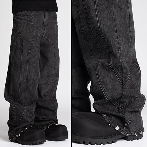 GUAPI VINTAGE GREY PIERCING DENIM