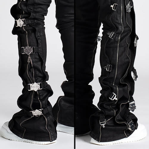 GUAPI OBSIDIAN BLACK WAXED PREMIUM DENIM