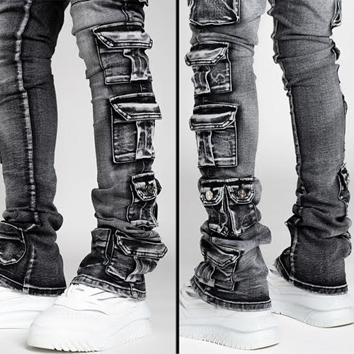 GUAPI IRON GREY TACTICAL STACKED DENIM