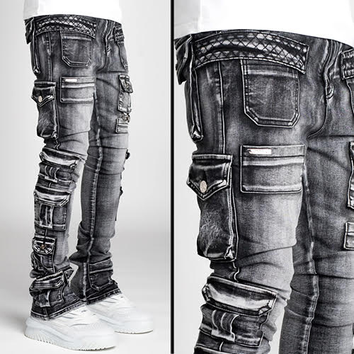GUAPI IRON GREY TACTICAL STACKED DENIM