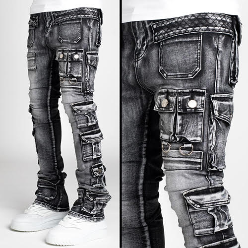 GUAPI IRON GREY TACTICAL STACKED DENIM
