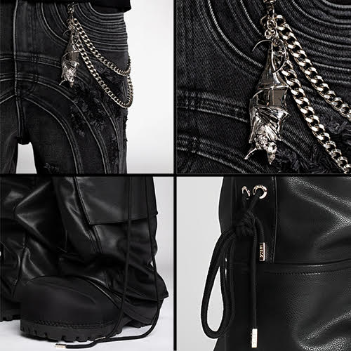GUAPI OBSIDIAN BLACK CONVERTIBLE DENIM