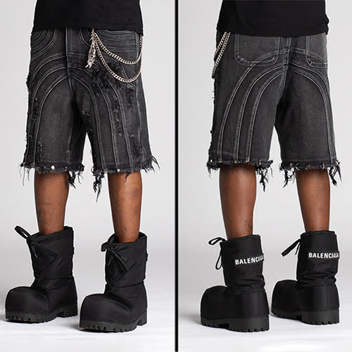 GUAPI OBSIDIAN BLACK CONVERTIBLE DENIM