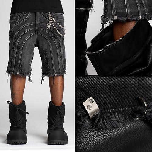 GUAPI OBSIDIAN BLACK CONVERTIBLE DENIM