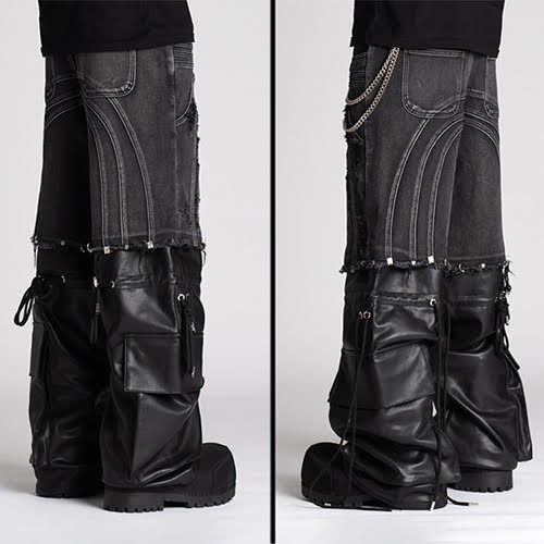 GUAPI OBSIDIAN BLACK CONVERTIBLE DENIM
