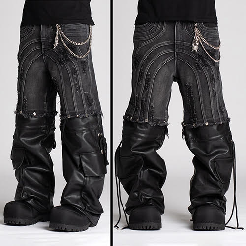 GUAPI OBSIDIAN BLACK CONVERTIBLE DENIM