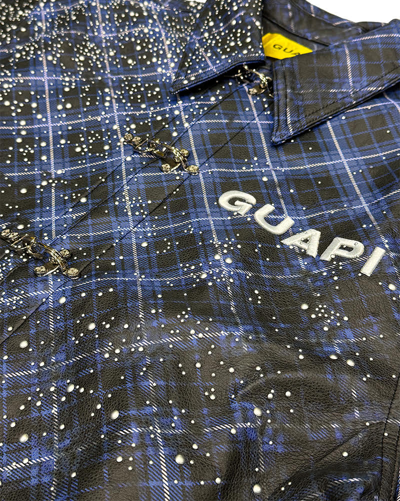 GUAPI BLUE VOLTAGE LEATHER SHIRT