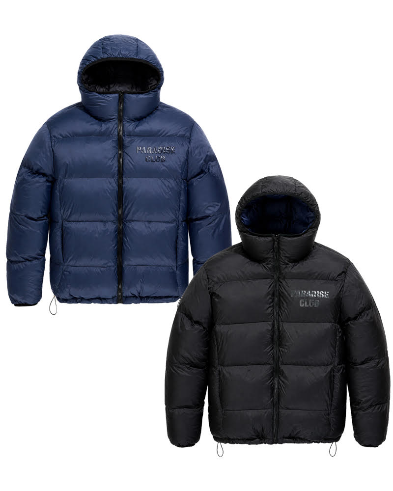 JORDAN CRAIG SEE YOU IN PARADISE DIVINE REVERSIBLE PUFFER JACKET BLACK