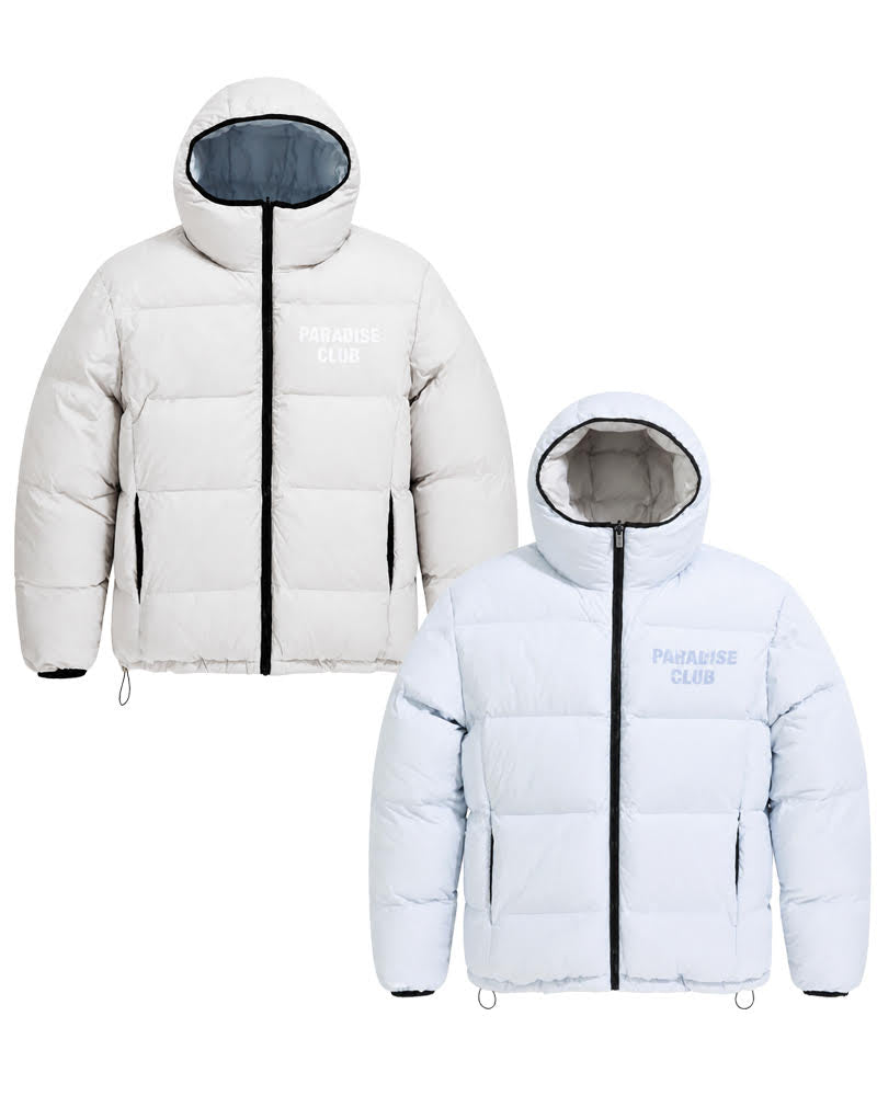 JORDAN CRAIG SEE YOU IN PARADISE DIVINE REVERSIBLE PUFFER JACKET LIGHT BLUE