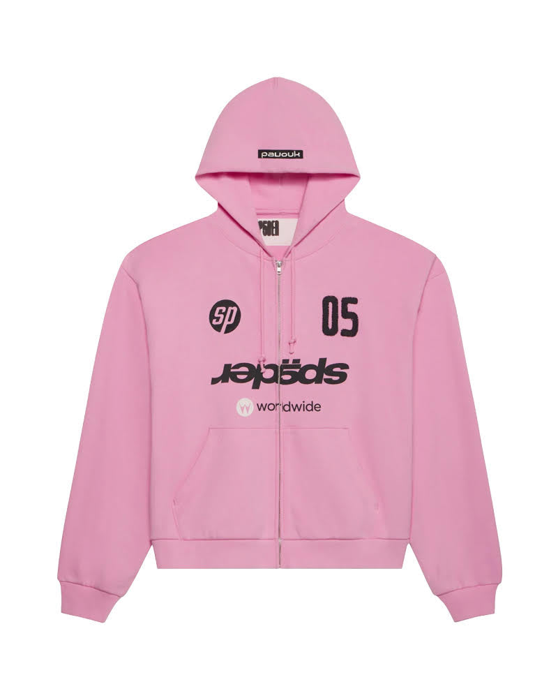 SP5DER GLOBAL WEB ZIP HOODIE