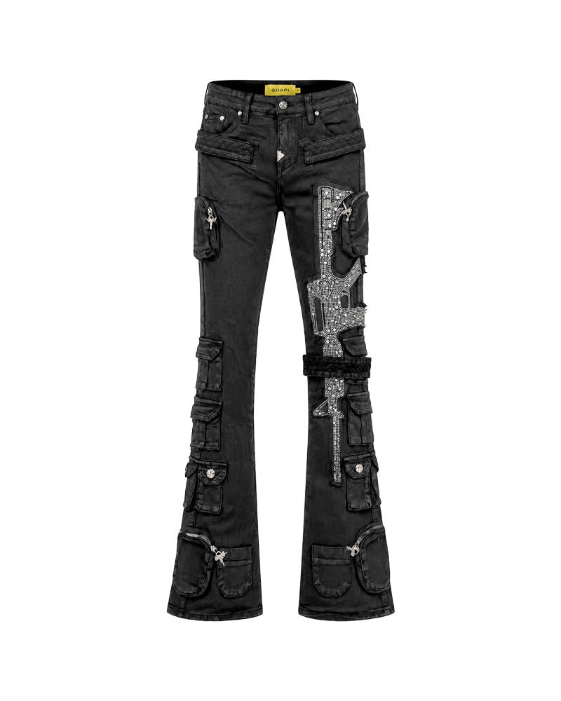 GUAPI OBSIDIAN BLACK MACHINE GUN DENIM