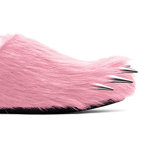Bravest Studios PINK BEAR CLAW MULES
