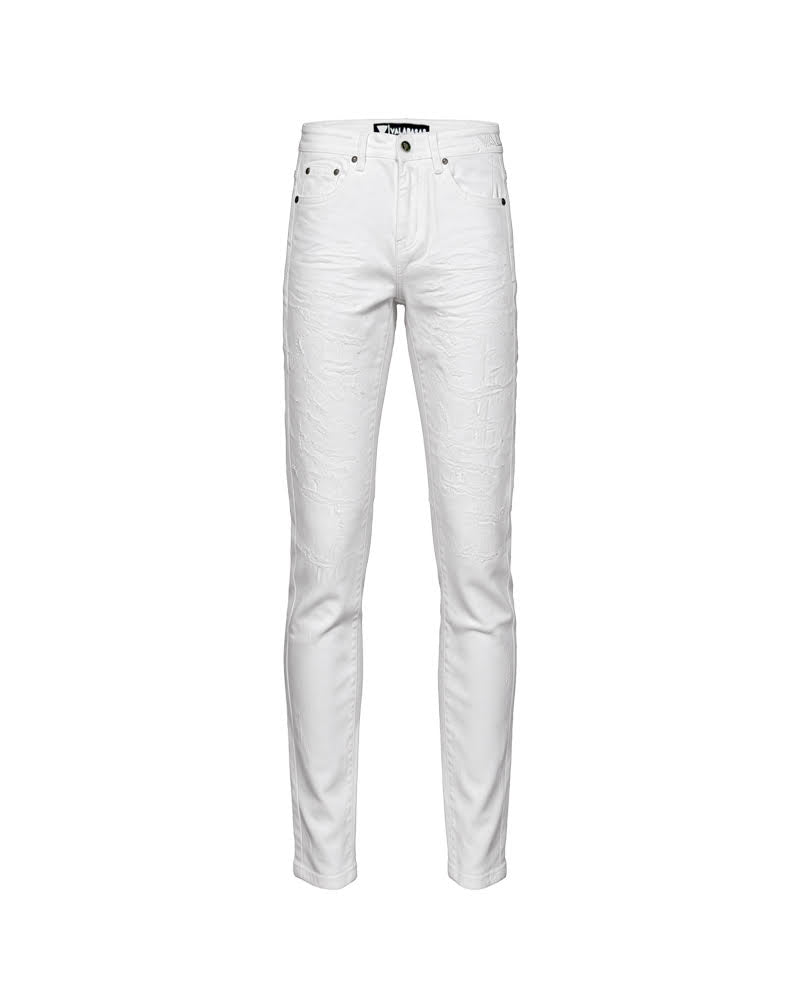 VALABASAS REPAIR SKINNY WHITE
