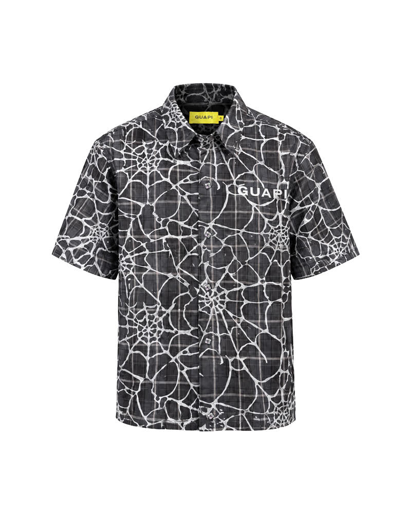 GUAPI SHADOW WEB PLAID SHIRT