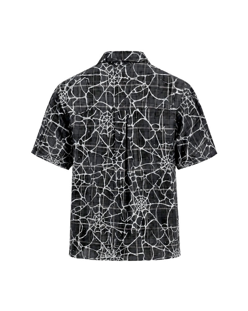 GUAPI SHADOW WEB PLAID SHIRT