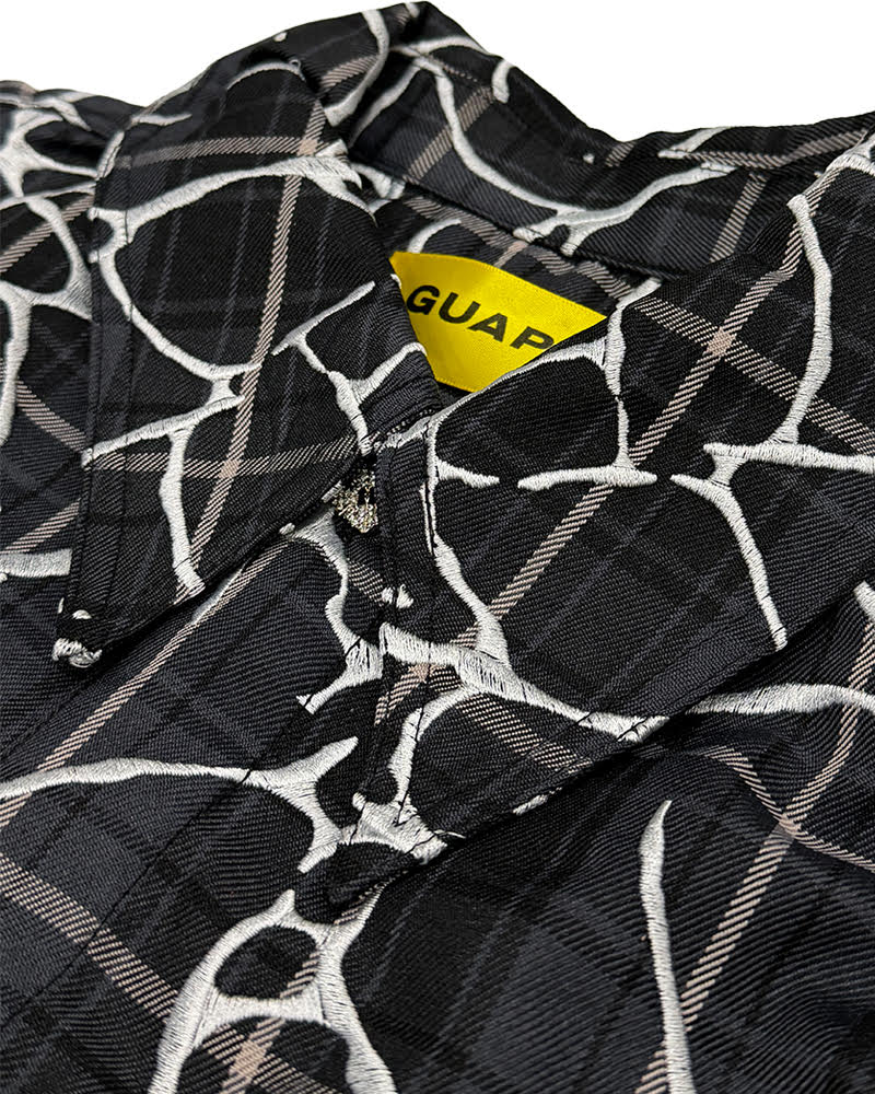 GUAPI SHADOW WEB PLAID SHIRT