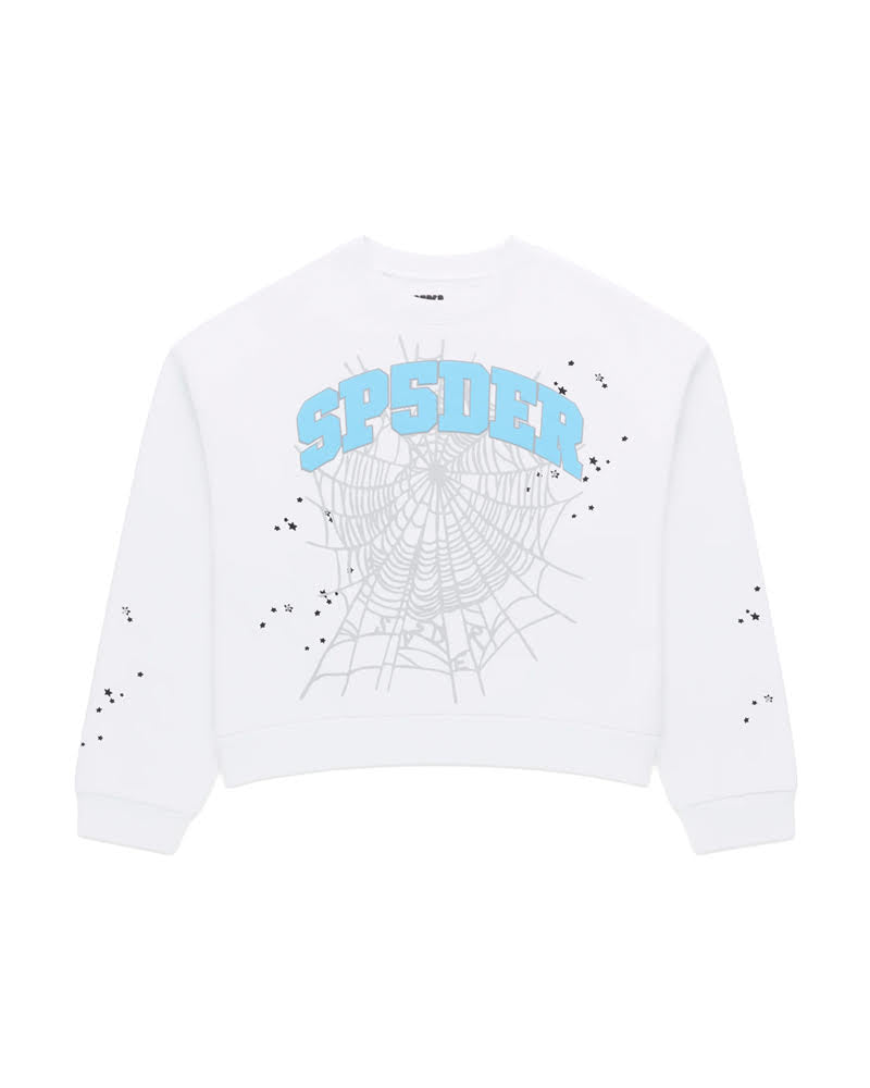 SP5DER VARSITY WEB CREWNECK