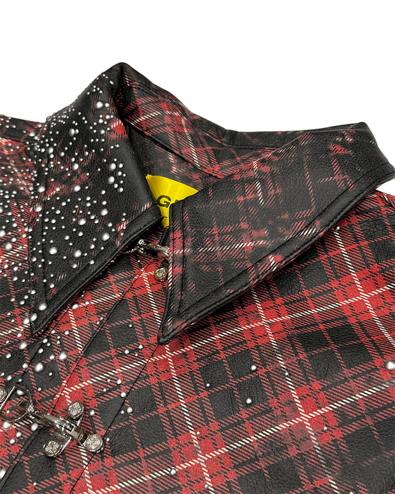GUAPI VINTAGE INFERNO LEATHER SHIRT