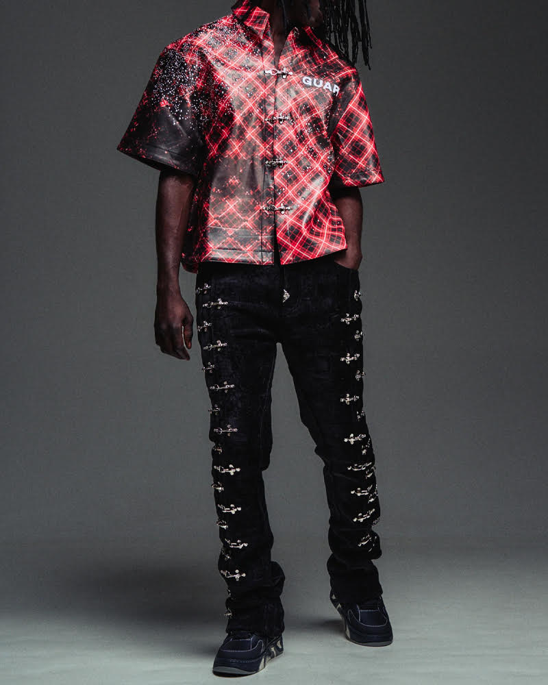 GUAPI VINTAGE INFERNO LEATHER SHIRT