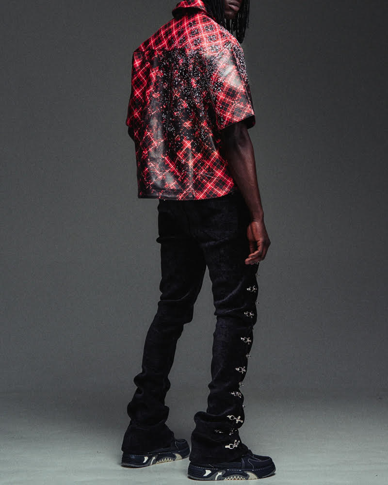 GUAPI VINTAGE INFERNO LEATHER SHIRT