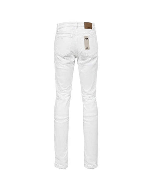mnml X165 PAISLEY STRETCH SKINNY DENIM - WHITE