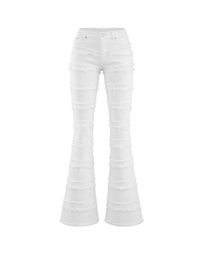 mnml X597 PANELED SKINNY STACKED DENIM - WHITE